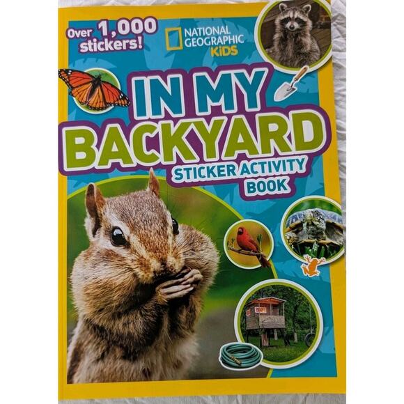 National Geographic Bees & Bats + My Backyard Sticker Activity Book Hardcover - Picture 2 of 11